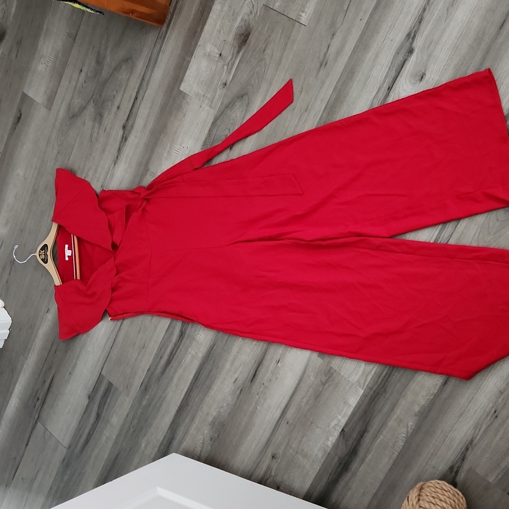 Red jumpsuit